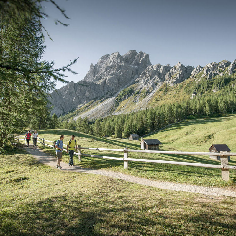Wandern im Sommer in Sexten